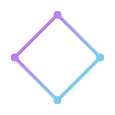 Rhombus, Animated Icon, Gradient