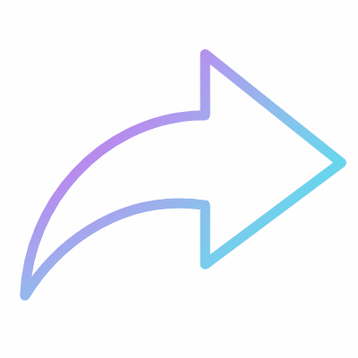 Share arrow, Animated Icon, Gradient
