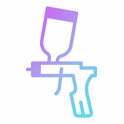 Paint sprayer, Animated Icon, Gradient