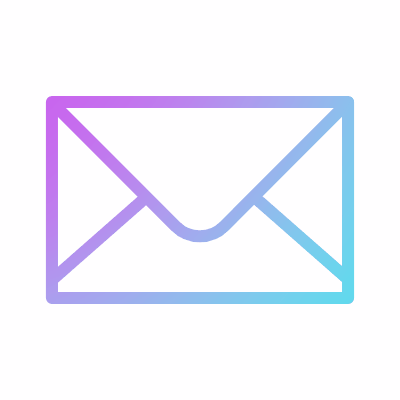 Envelope notification, Animated Icon, Gradient