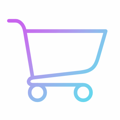 Basket trolley, Animated Icon, Gradient