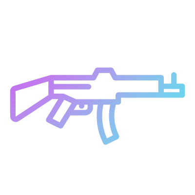 Rifle, Animated Icon, Gradient