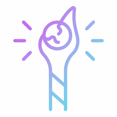 Mage staff, Animated Icon, Gradient