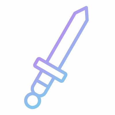Sword, Animated Icon, Gradient