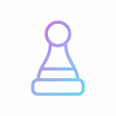Chess pawn, Animated Icon, Gradient
