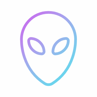 Alien, Animated Icon, Gradient
