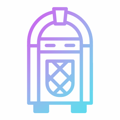 Jukebox, Animated Icon, Gradient