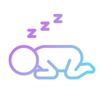 Napping, Animated Icon, Gradient