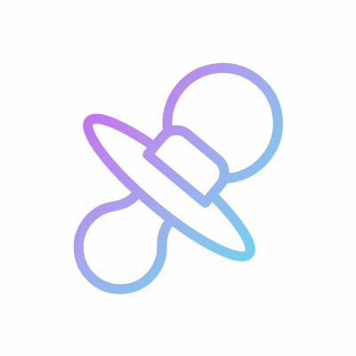 Pacifier, Animated Icon, Gradient