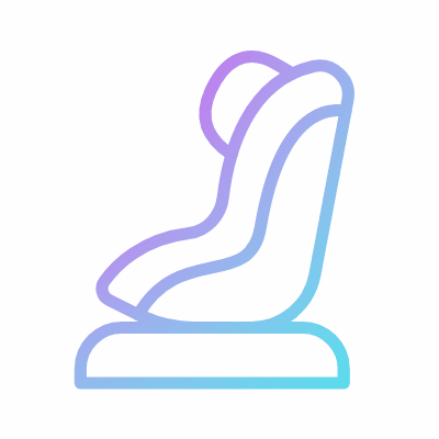 Baby car seat, Animated Icon, Gradient
