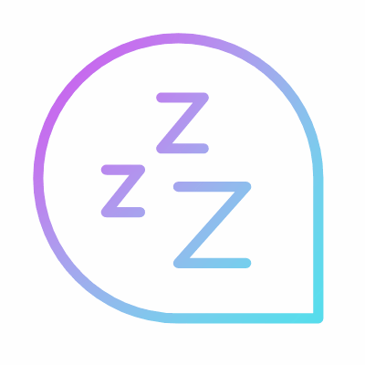 Sleep, Animated Icon, Gradient