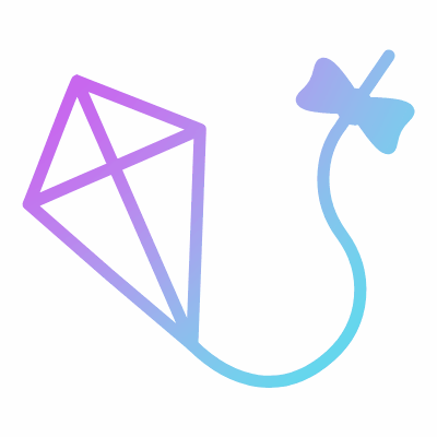 Kite, Animated Icon, Gradient