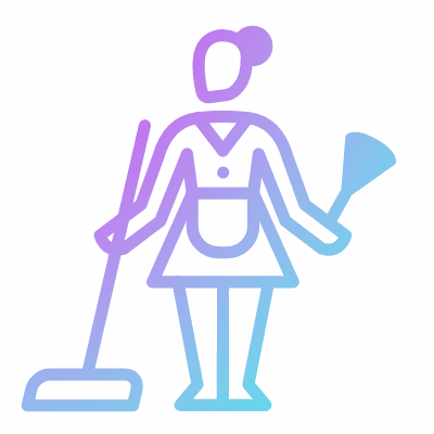 Housekeeper, Animated Icon, Gradient