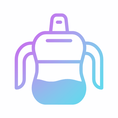 Baby sippy cup, Animated Icon, Gradient