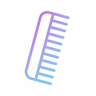 Comb, Animated Icon, Gradient