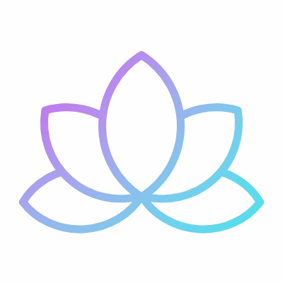 Spa flower, Animated Icon, Gradient