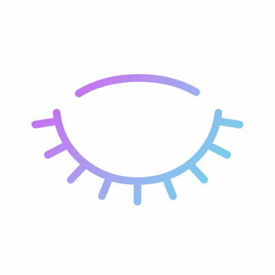 Blinking eye, Animated Icon, Gradient