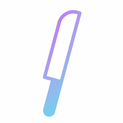Knife, Animated Icon, Gradient