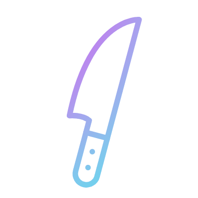 Chef's knife, Animated Icon, Gradient