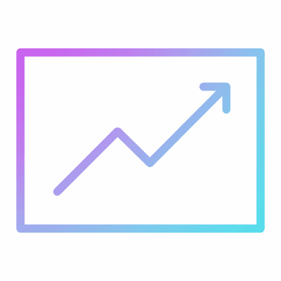 Growth, Animated Icon, Gradient