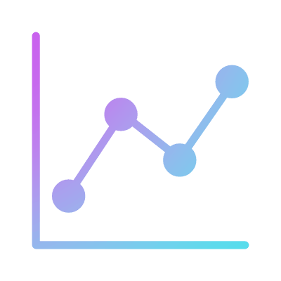 Graph chart, Animated Icon, Gradient