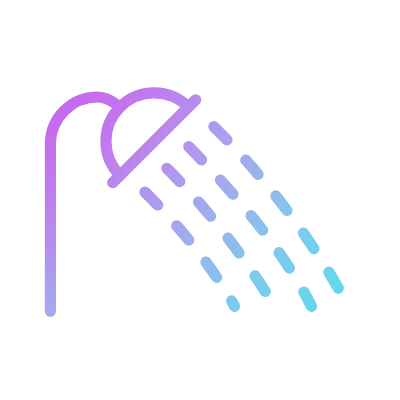 Shower, Animated Icon, Gradient