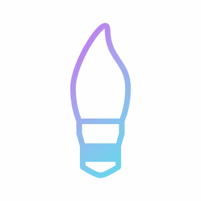 Light bulb 2, Animated Icon, Gradient