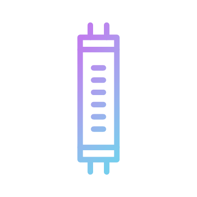 Led bulb, Animated Icon, Gradient