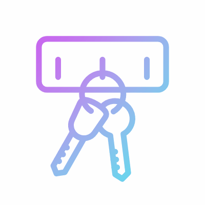 Key holder, Animated Icon, Gradient