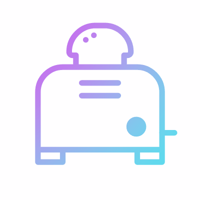 Toaster, Animated Icon, Gradient