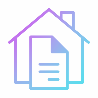 Mortgage, Animated Icon, Gradient