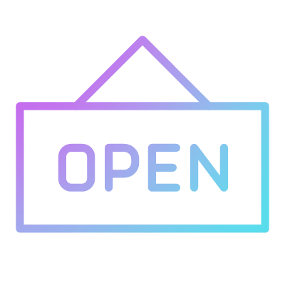Closed & open, Animated Icon, Gradient