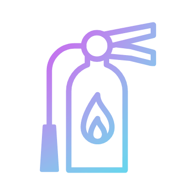 Fire extinguisher, Animated Icon, Gradient