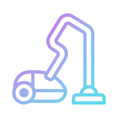 Vacuum cleaner, Animated Icon, Gradient