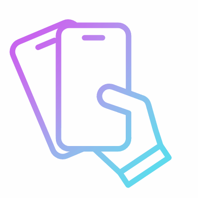 Shake phone, Animated Icon, Gradient
