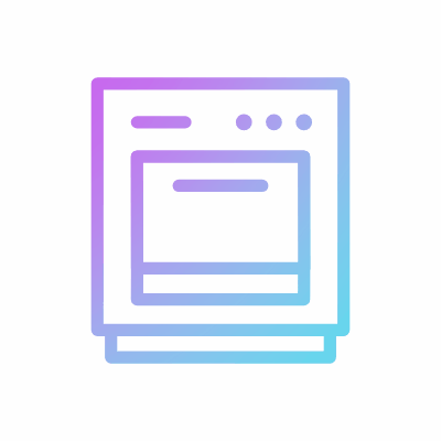 Bake cooker, Animated Icon, Gradient