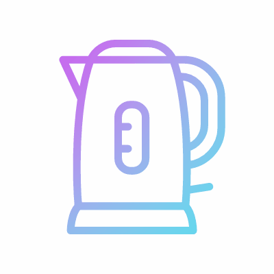 Electric teapot, Animated Icon, Gradient