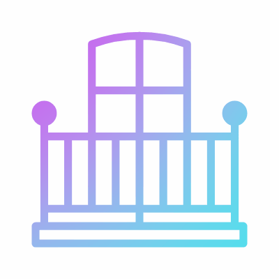 Balcony, Animated Icon, Gradient