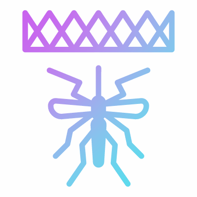 Mosquito net, Animated Icon, Gradient