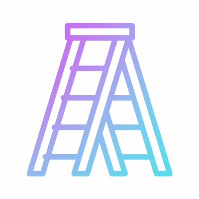 Ladder, Animated Icon, Gradient