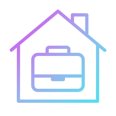 Home office, Animated Icon, Gradient