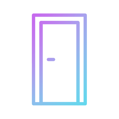 Door, Animated Icon, Gradient