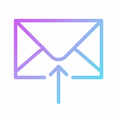 Mail notification, Animated Icon, Gradient