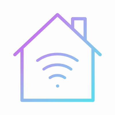 Smart home, Animated Icon, Gradient