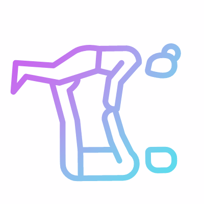 Acroyoga, Animated Icon, Gradient