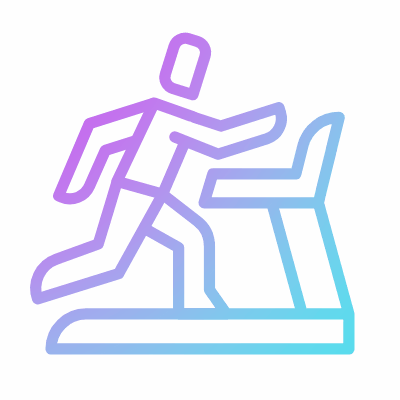 Treadmill, Animated Icon, Gradient