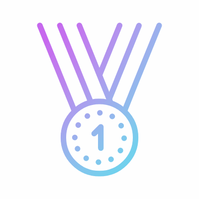 First place, Animated Icon, Gradient