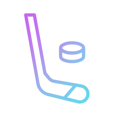 Hockey, Animated Icon, Gradient