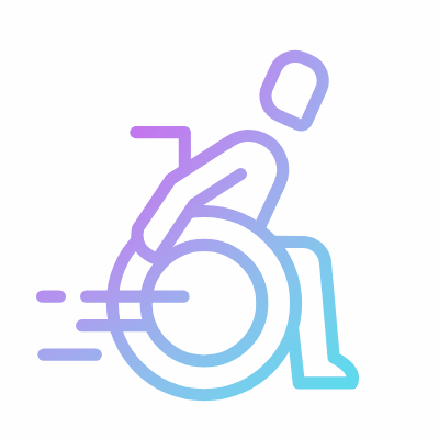 Handicapped, Animated Icon, Gradient