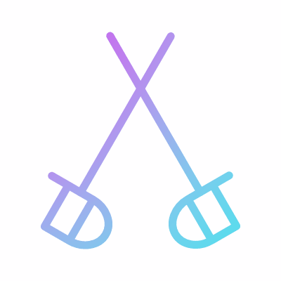 Swords, Animated Icon, Gradient